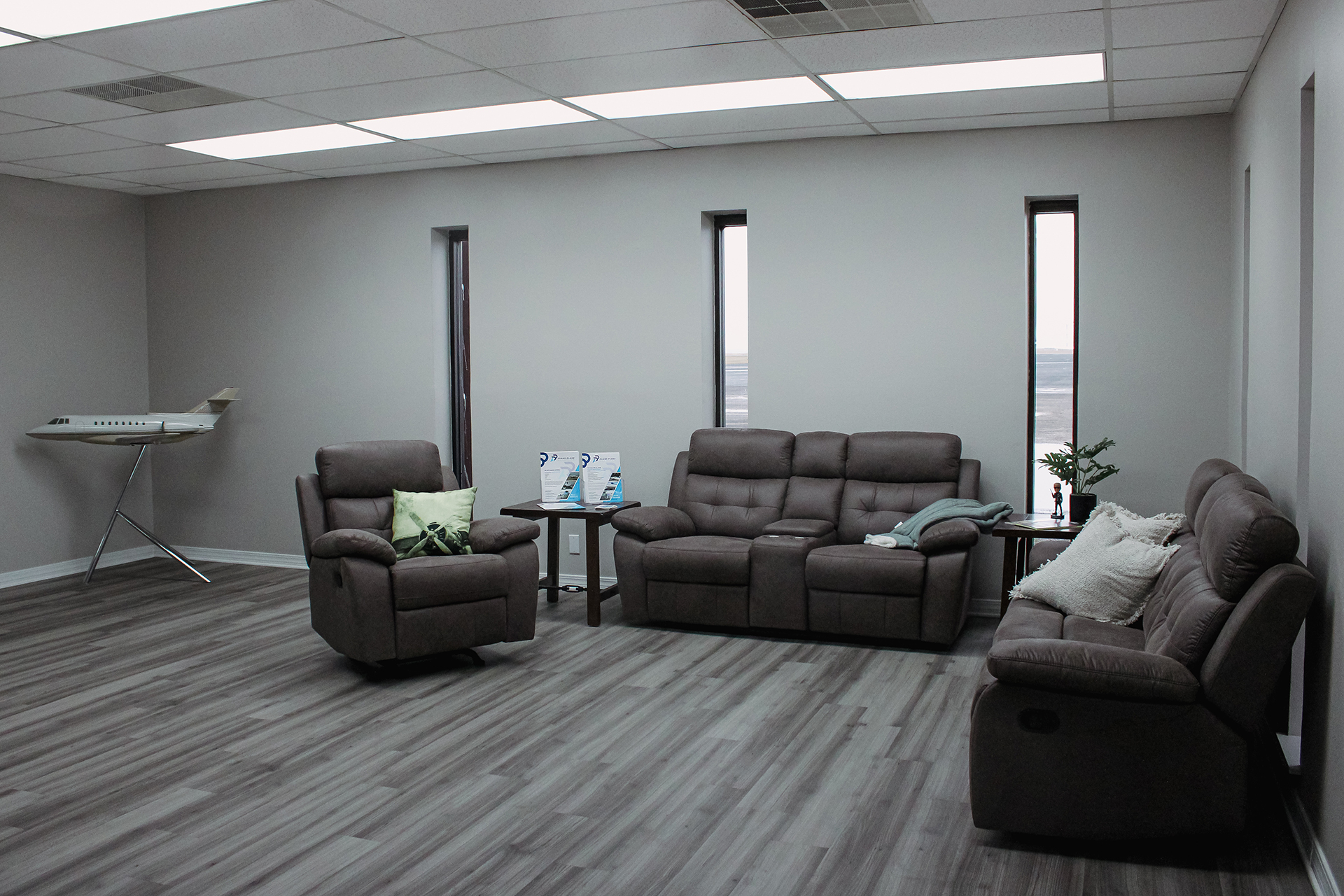 Plane Place Aviation's newly renovated hangar at Cleburne airport