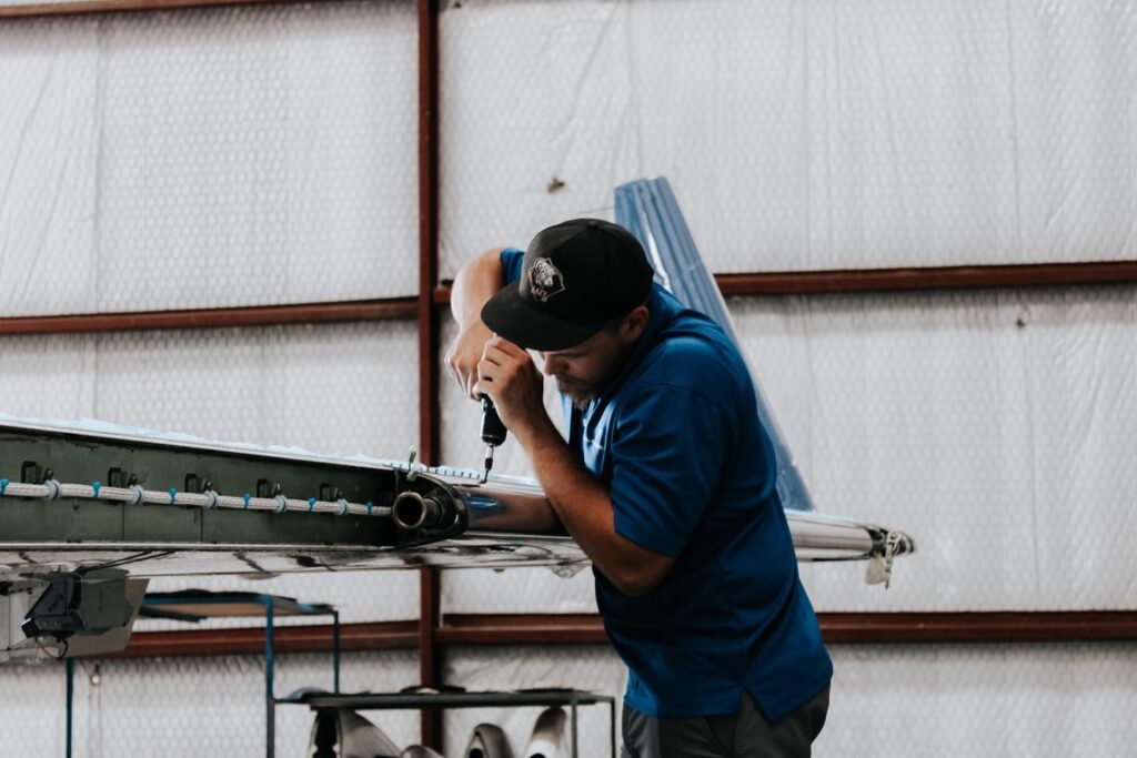 Plane Place Aviation team at the Cleburne hangar
